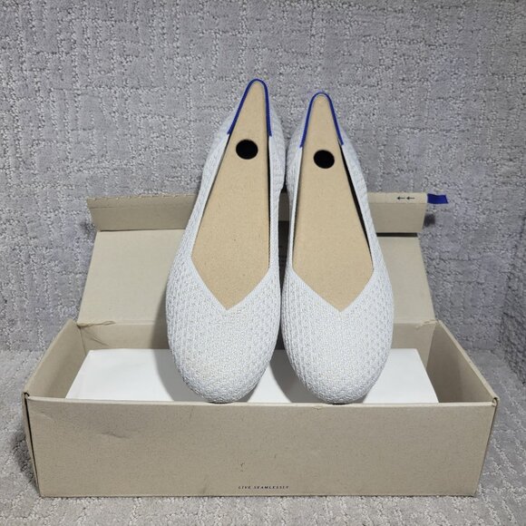 Rothy's The Flat Salt Honeycomb Slip On Flats Shoes Women's Size US 10.5, 11.5 - Picture 1 of 10